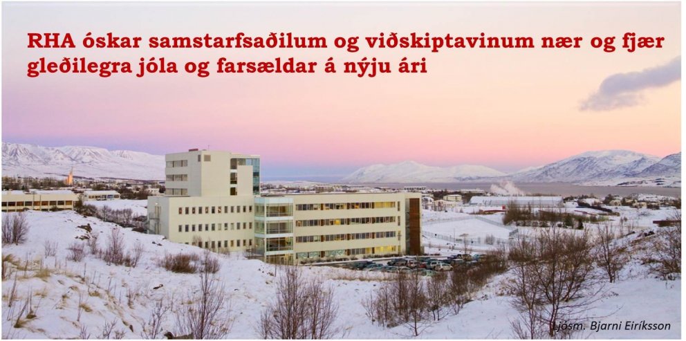 RHA óskar samstarfsaðilum og viðskiptavinum gleðilegra jóla og farsældar á nýju ári