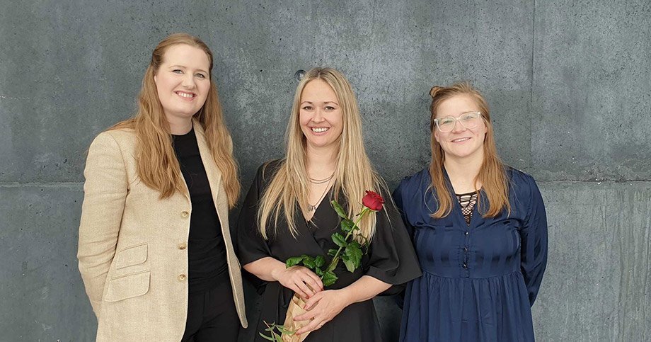 Kristín Heba Gísladóttir (Vörðu), Berglind Hólm Ragnarsdóttir og Anna Soffía Víkingsdóttir (RHA)
