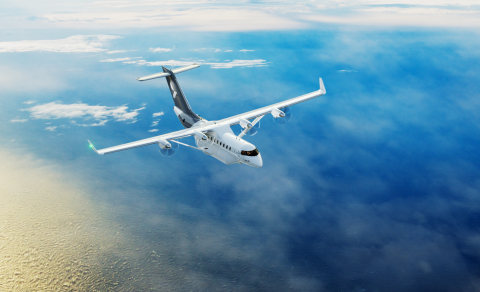 Heart Aerospace flugvél sem flýgur m.a. á rafmagni. Mynd/Heart Aerospace