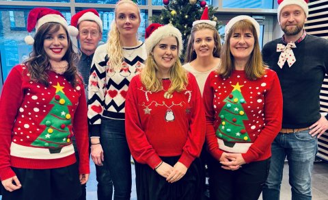 Starfsfólk RHA í jólaskapi í dag!