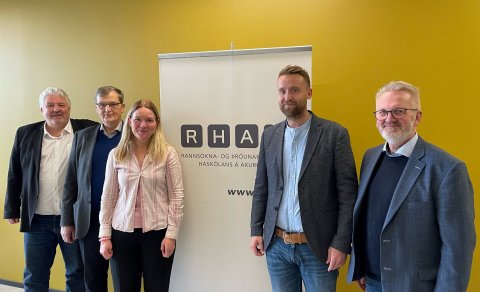 Fyrrverandi forstöðumenn ásamt núverandi forstöðumanni RHA